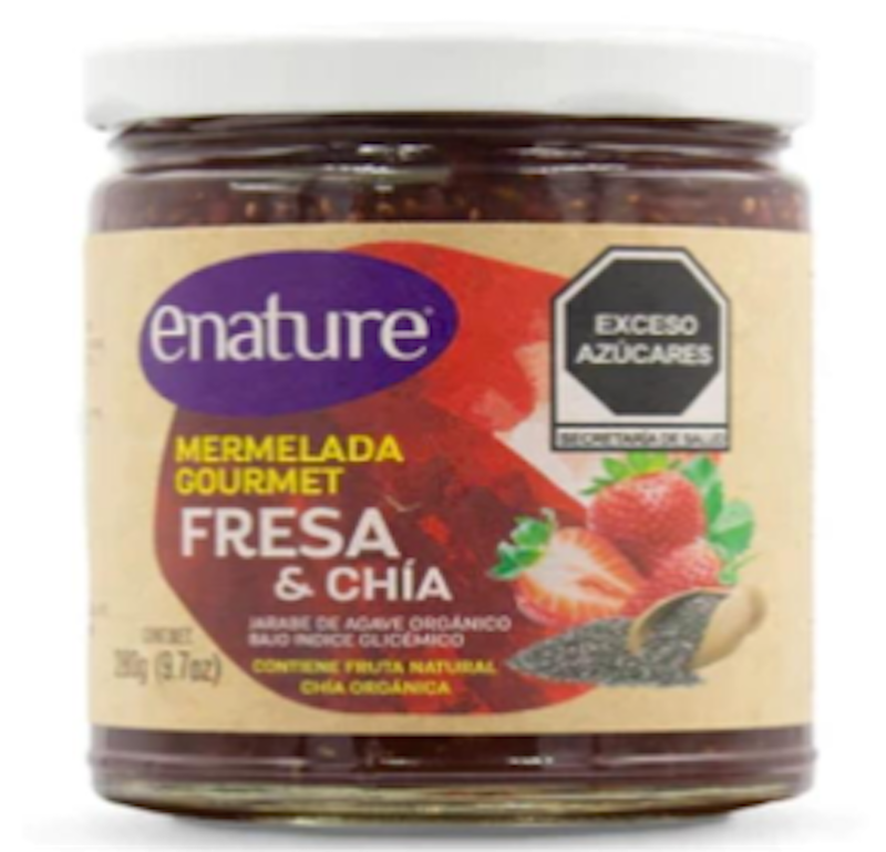 Mermelada de zarzamora, piña y fresa organicos con chia,  endulzadas con jarabe de agave orgánico 