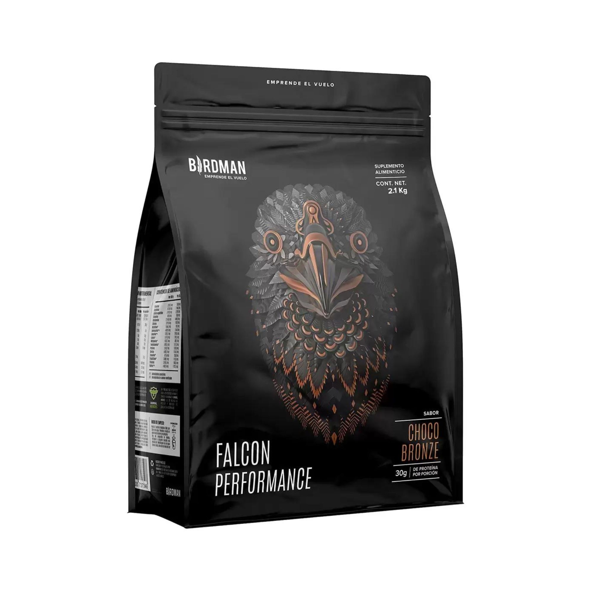 Proteína Vegana Choco Bronze Birdman Falcon 2.1 Kg