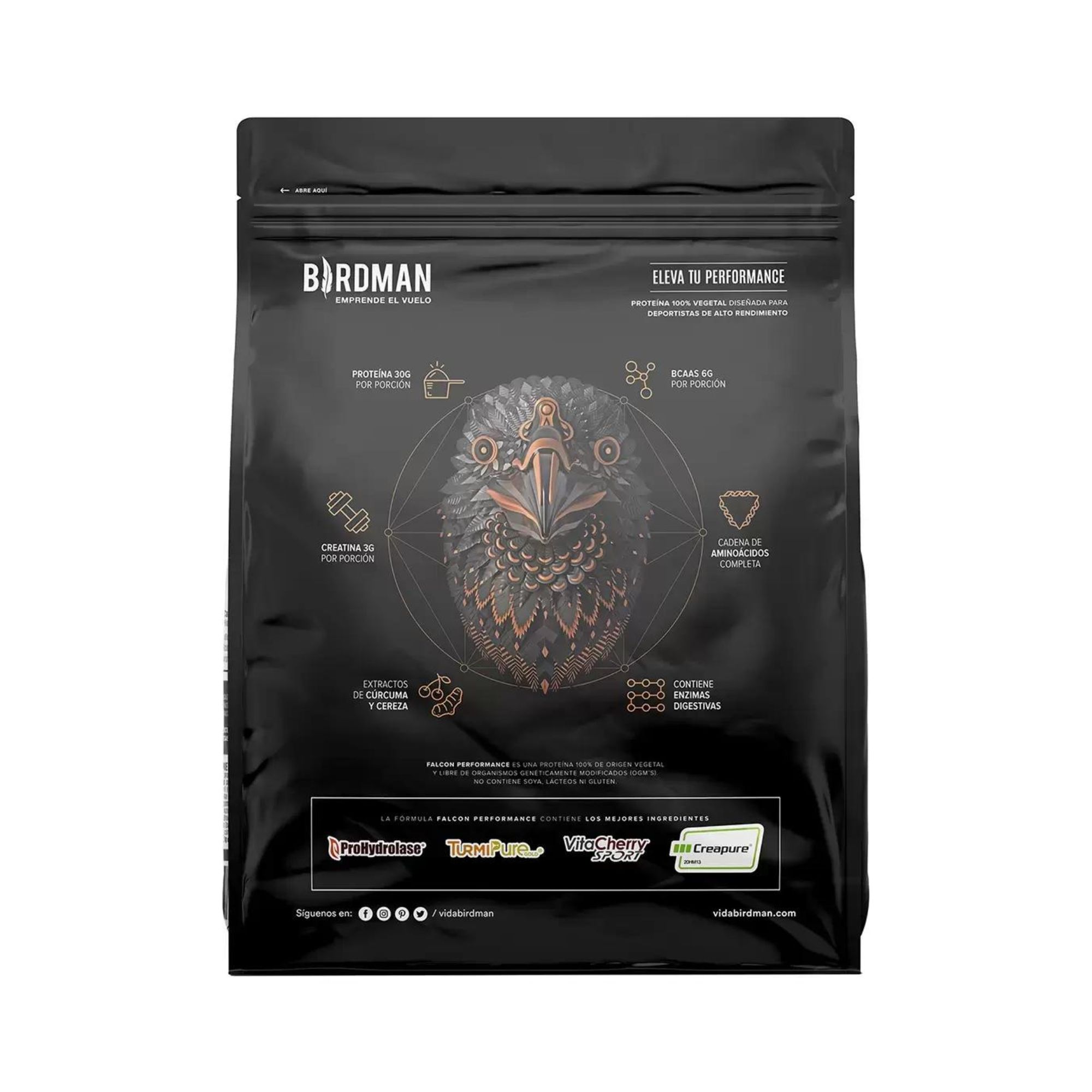 Proteína Vegana Choco Bronze Birdman Falcon 2.1 Kg