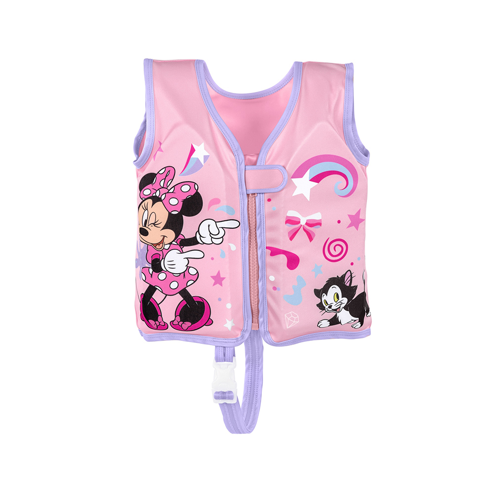 Chaleco Salvavidas Inflable Bestway Para Niña Minnie Rosa