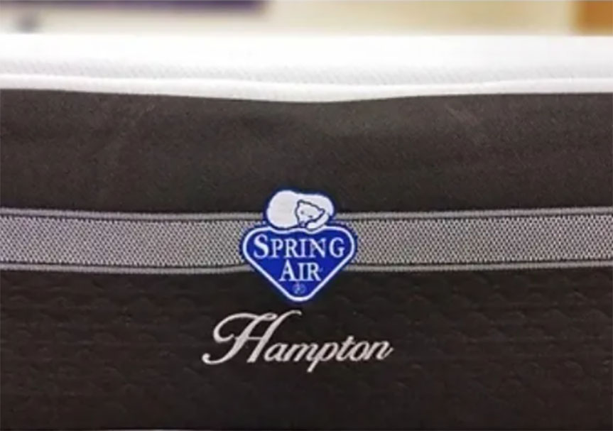 Colchon Spring Air Matrimonial Hampton Resorte Independiente