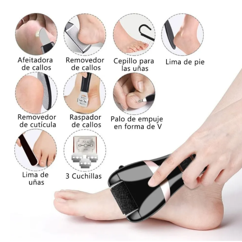 Removedor De Callos Electrico Para Pies Exfoliador