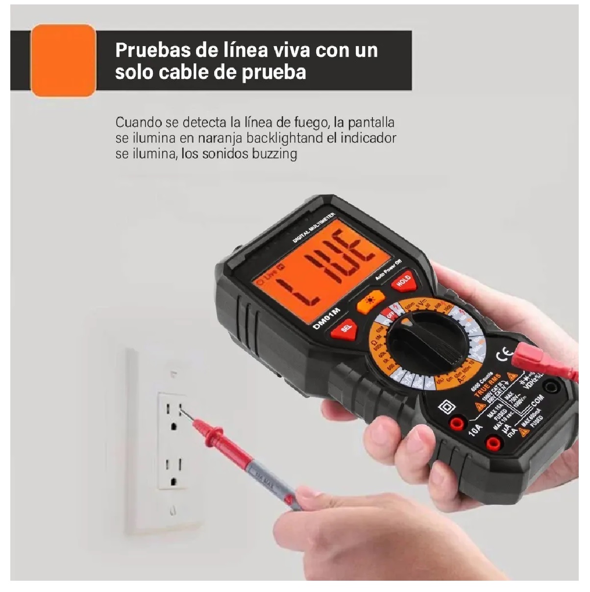 Multimetro Digital Profesional Trms Ncv De 6000 Cuentas Lcd