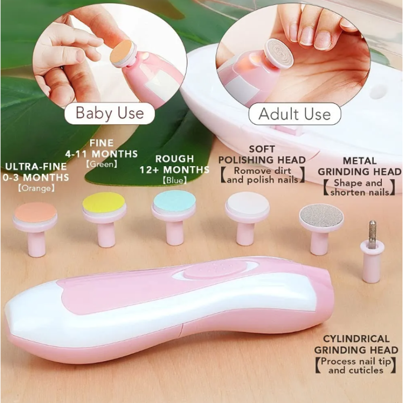 Kit De Cortaúñas Eléctrico Para Bebé.