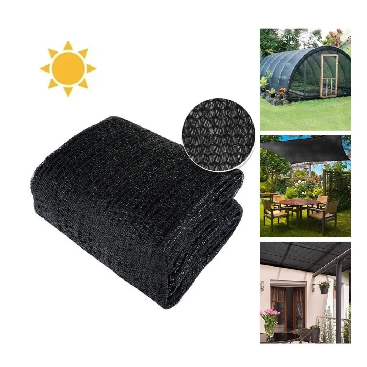 Maya Sombra Negra 70% 4.5x15 Mts 