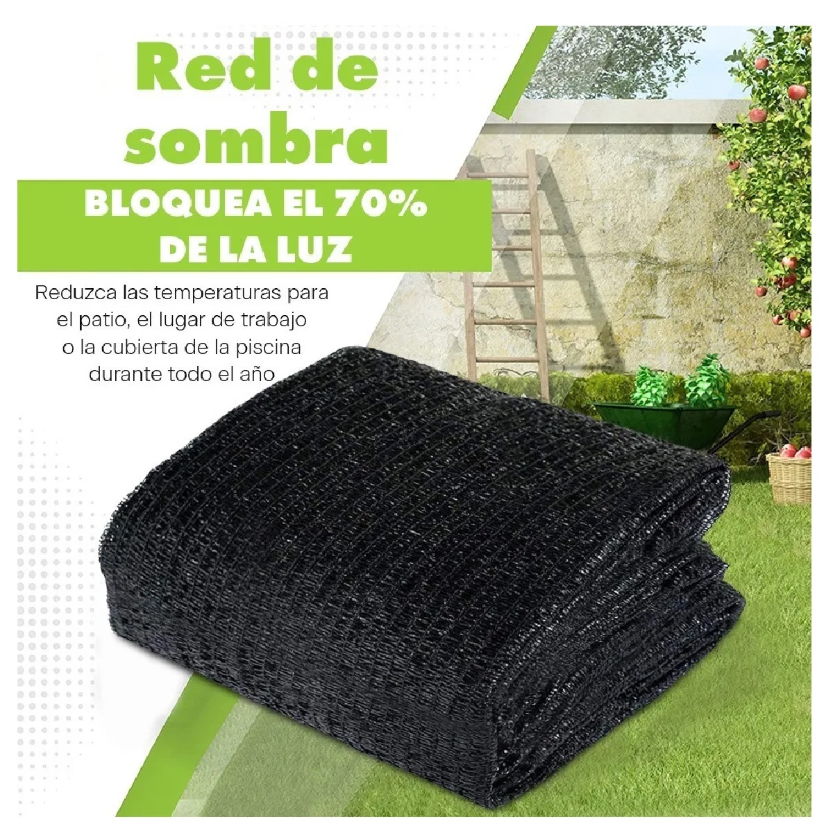 Maya Sombra Negra 70% 4.5x15 Mts 