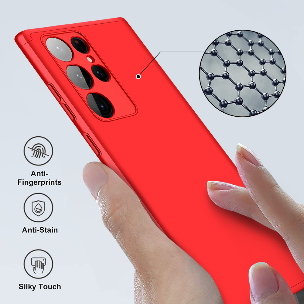 Funda uso Rudo Samsung Galaxy S22 ULTRA Rojo 