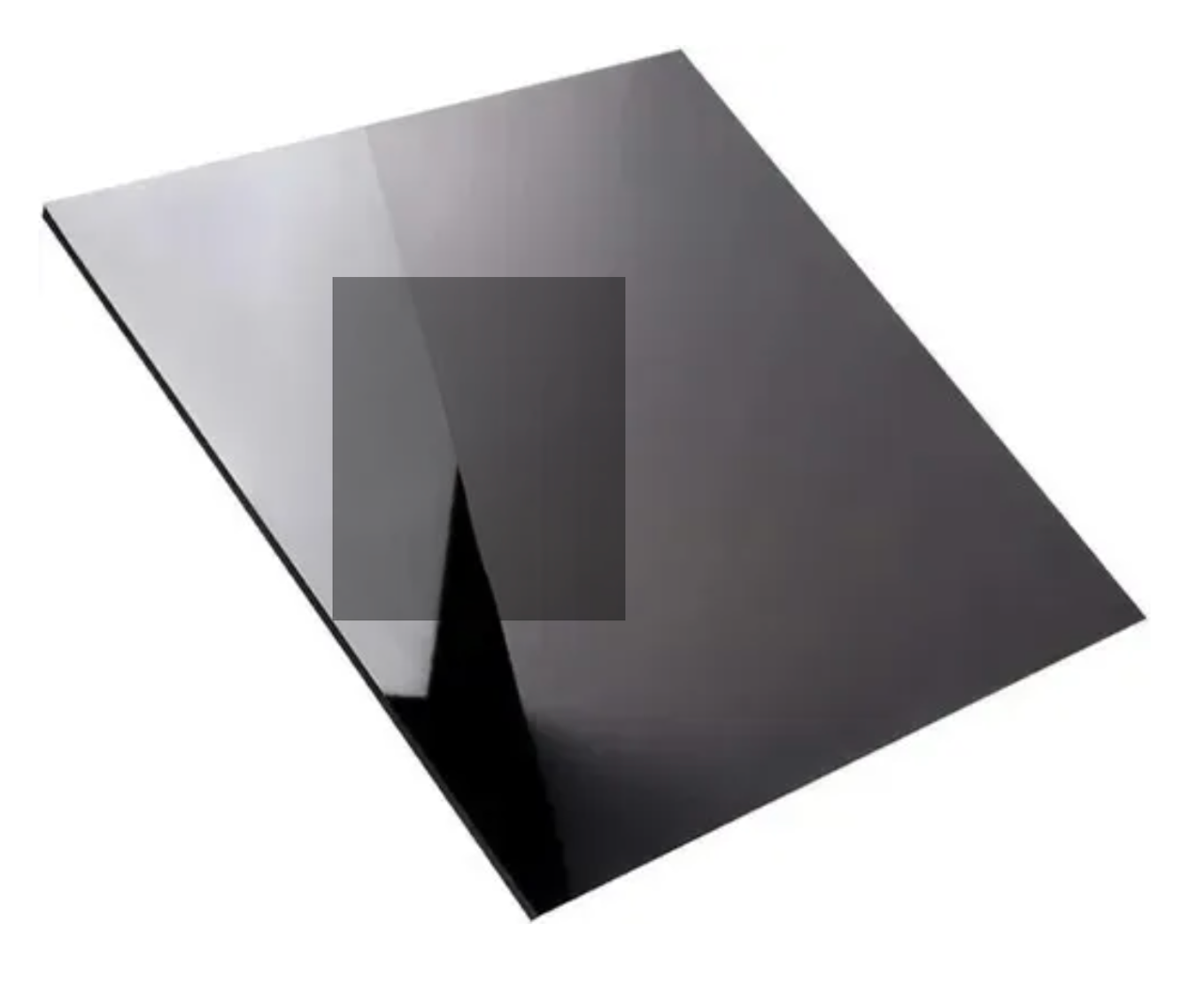 1pz Lamina Hoja De Acrílico Negro 60cmx60cm 3mm Art10611