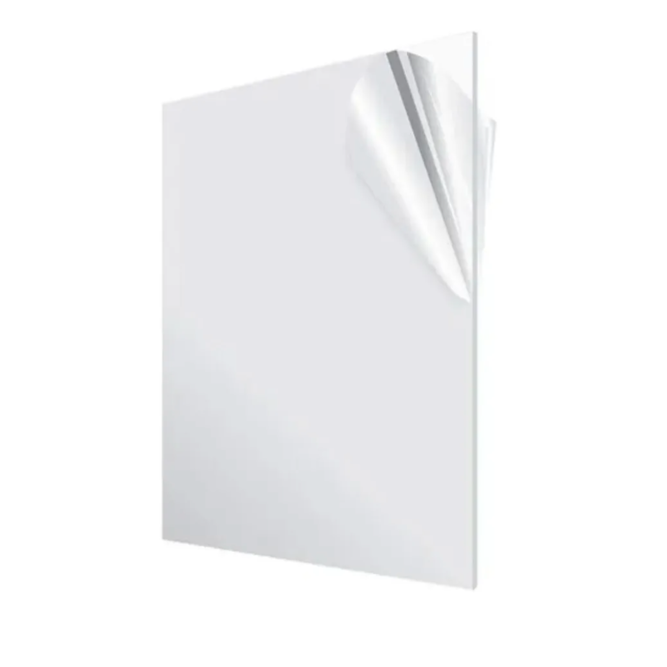 1pz Lamina De Acrílico Blanco Sólido 30cmx30cm 3mm Art10544