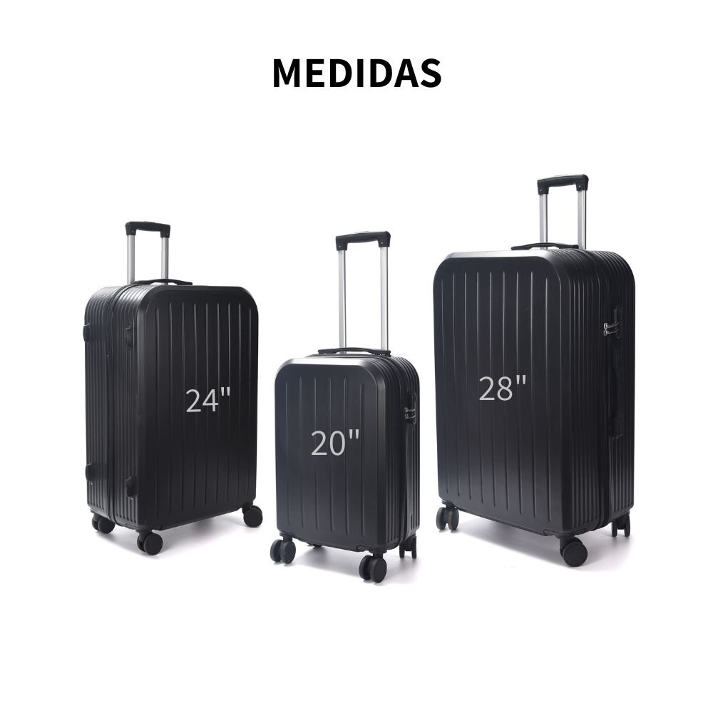 Maletas de viaje con ruedas set 3 grandes maleta equipaje para viajar Dura  NUEVO