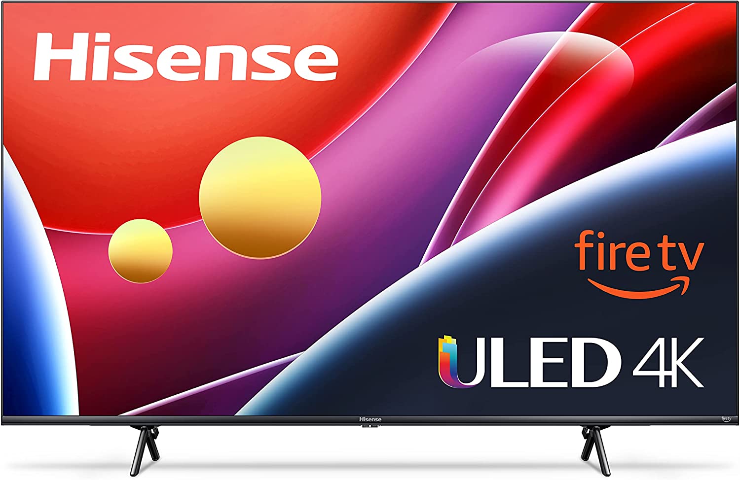 Pantalla Hisense 58 Pulgadas ULED U6 Series Quantum Dot LED 4K UHD Smart Fire TV (58U6HF, Modelo 2022)
