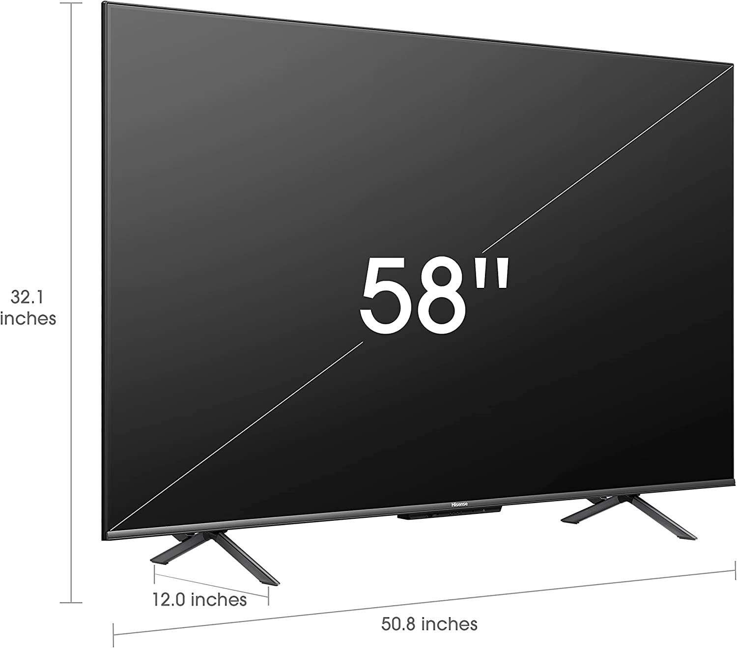 Pantalla Hisense 58 Pulgadas ULED U6 Series Quantum Dot LED 4K UHD Smart Fire TV (58U6HF, Modelo 2022)