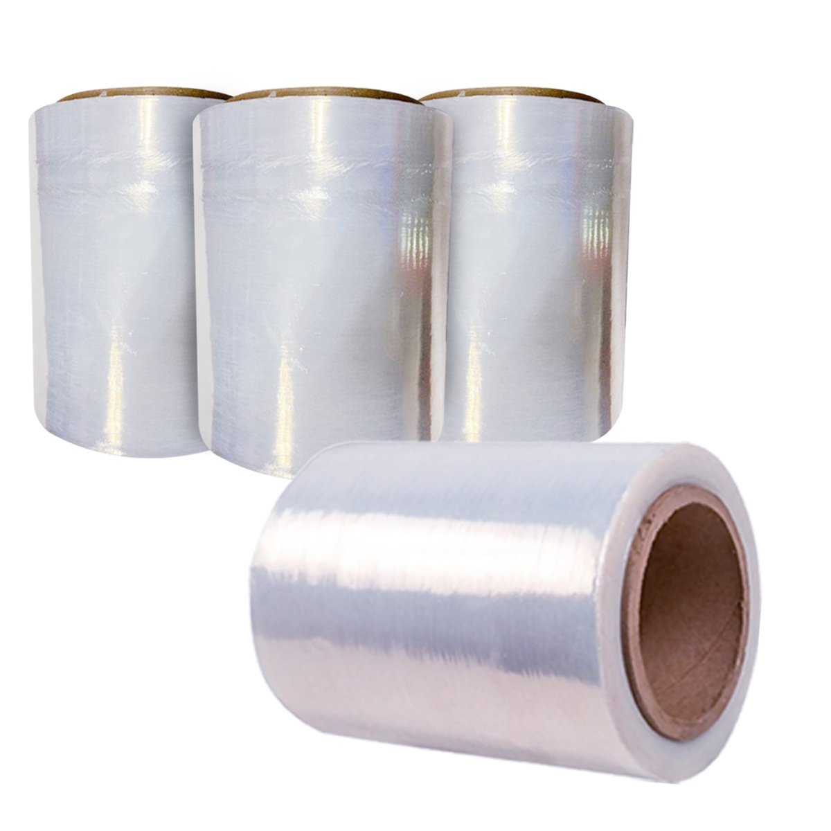Pack 4 Rollos de Playo 5in Emplaye Polistretch Material de Empaque y Embalaje Calibre 70 800 ft 3 Kg