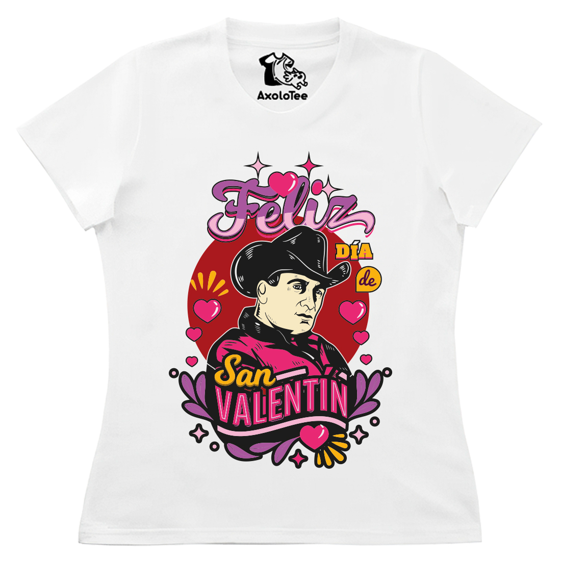 AxoloTee Playera Dama - Feliz San Valentín