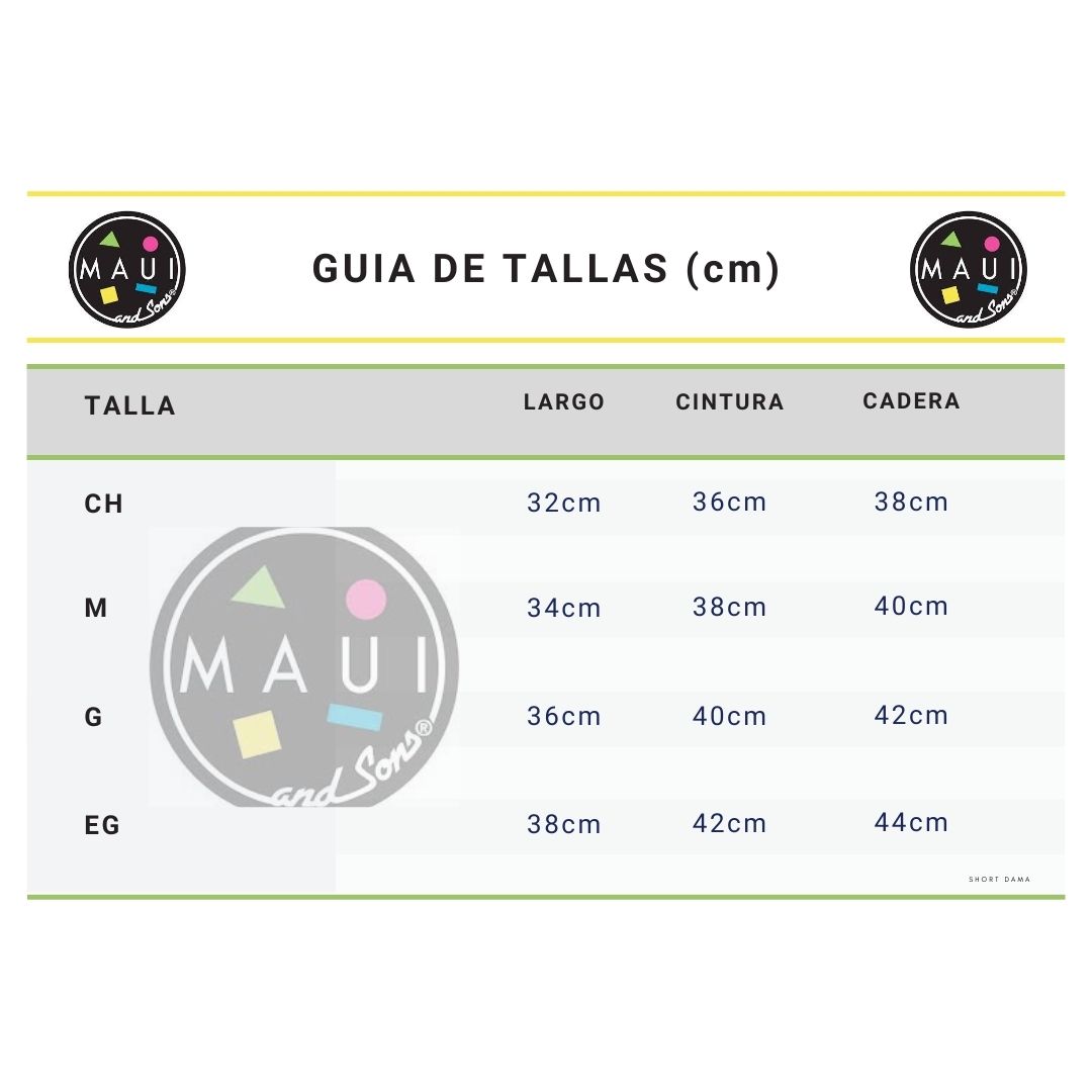 Hot Short Salida De Playa Para Dama Marca Maui & Sons
