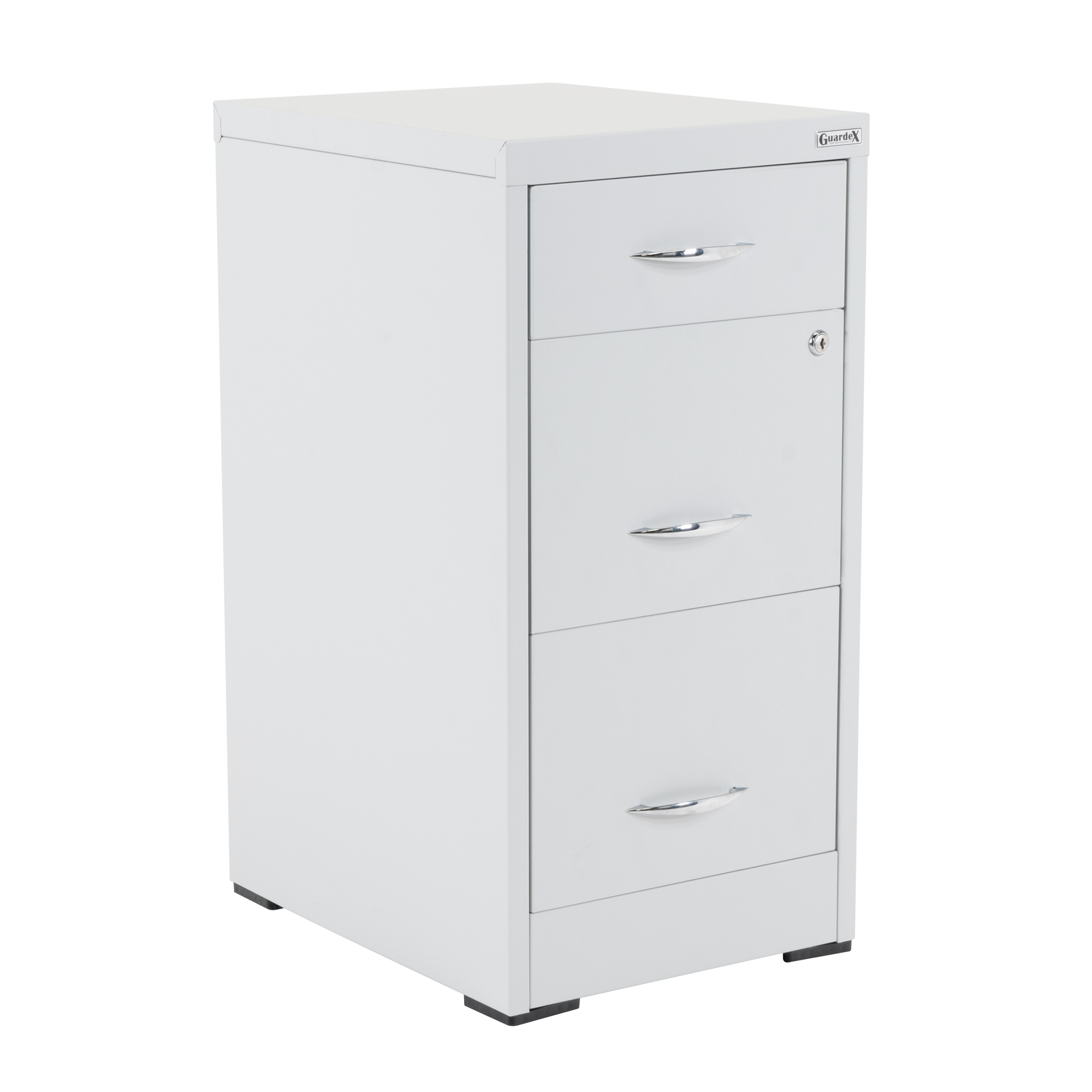 Archivero Vertical Metalico 2+1 Gavetas Tamaño Carta para Oficina, Mueble Organizador de Documentos con CerraduraArchivero metálico de 3 cajones para documentos tamaño carta y oficio.