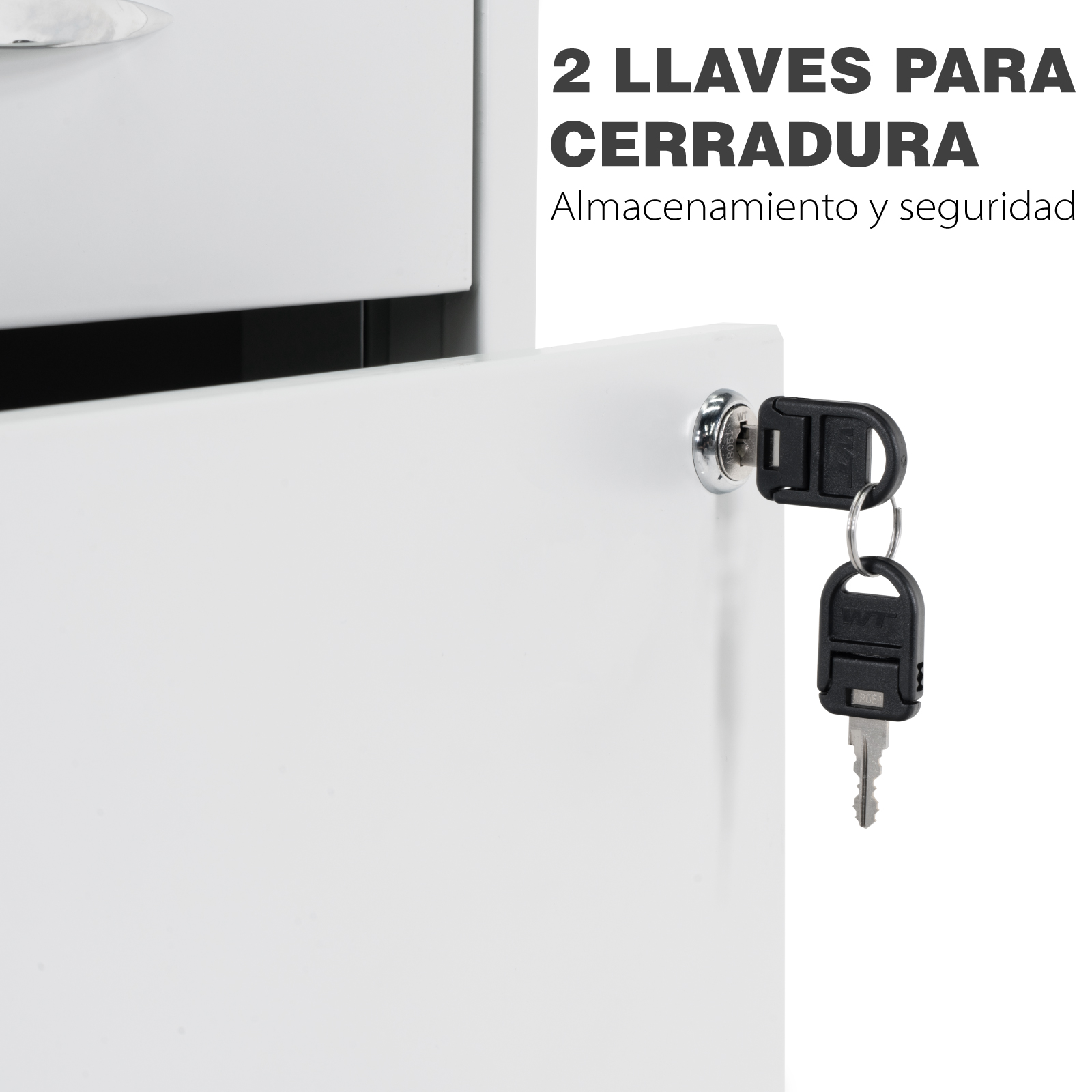 Archivero Vertical Metalico 2+1 Gavetas Tamaño Carta para Oficina, Mueble Organizador de Documentos con CerraduraArchivero metálico de 3 cajones para documentos tamaño carta y oficio.