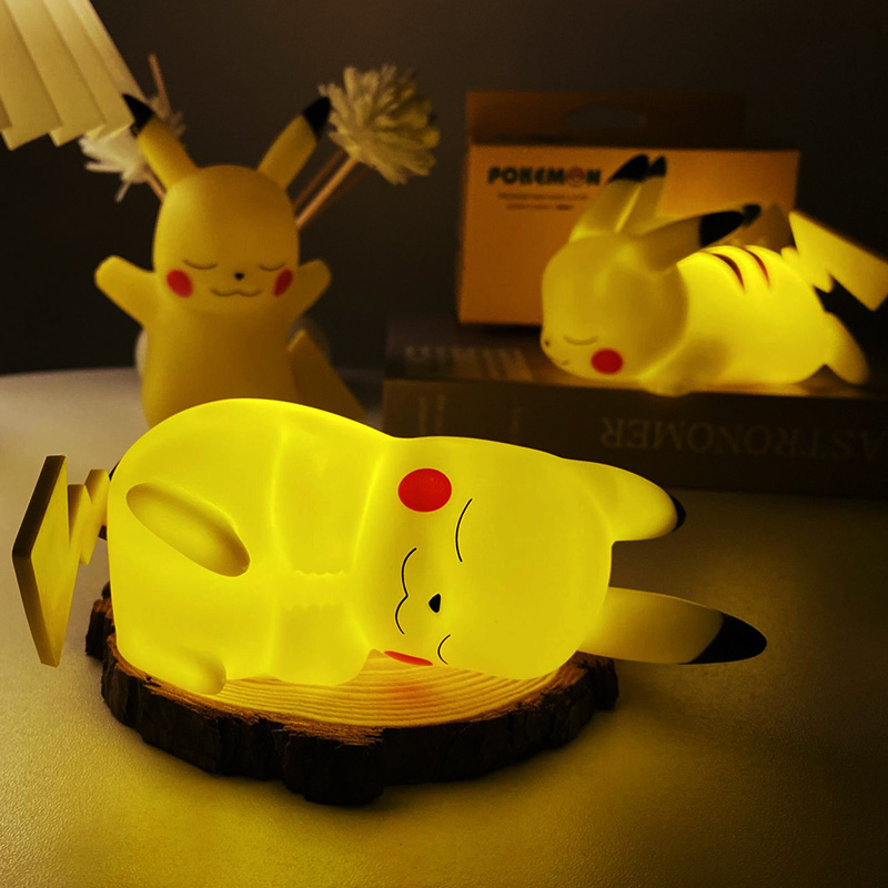 Pikachu Lampara De Noche  Escritorio, Mesa, Niños Y Adultos Pokemon 