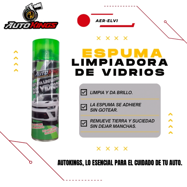 Espuma Limpiadora de Vidrios Autokings