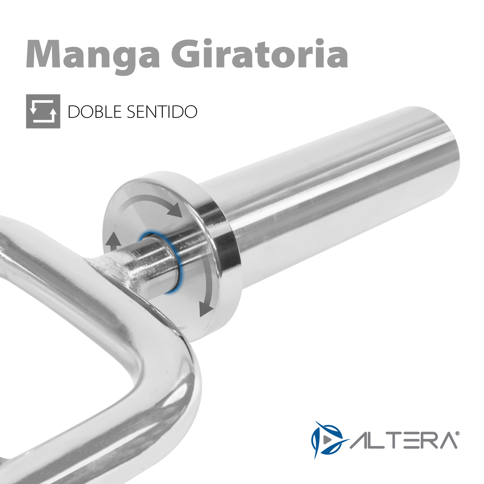 Barra Romana Olímpica Altera par triceps bicep