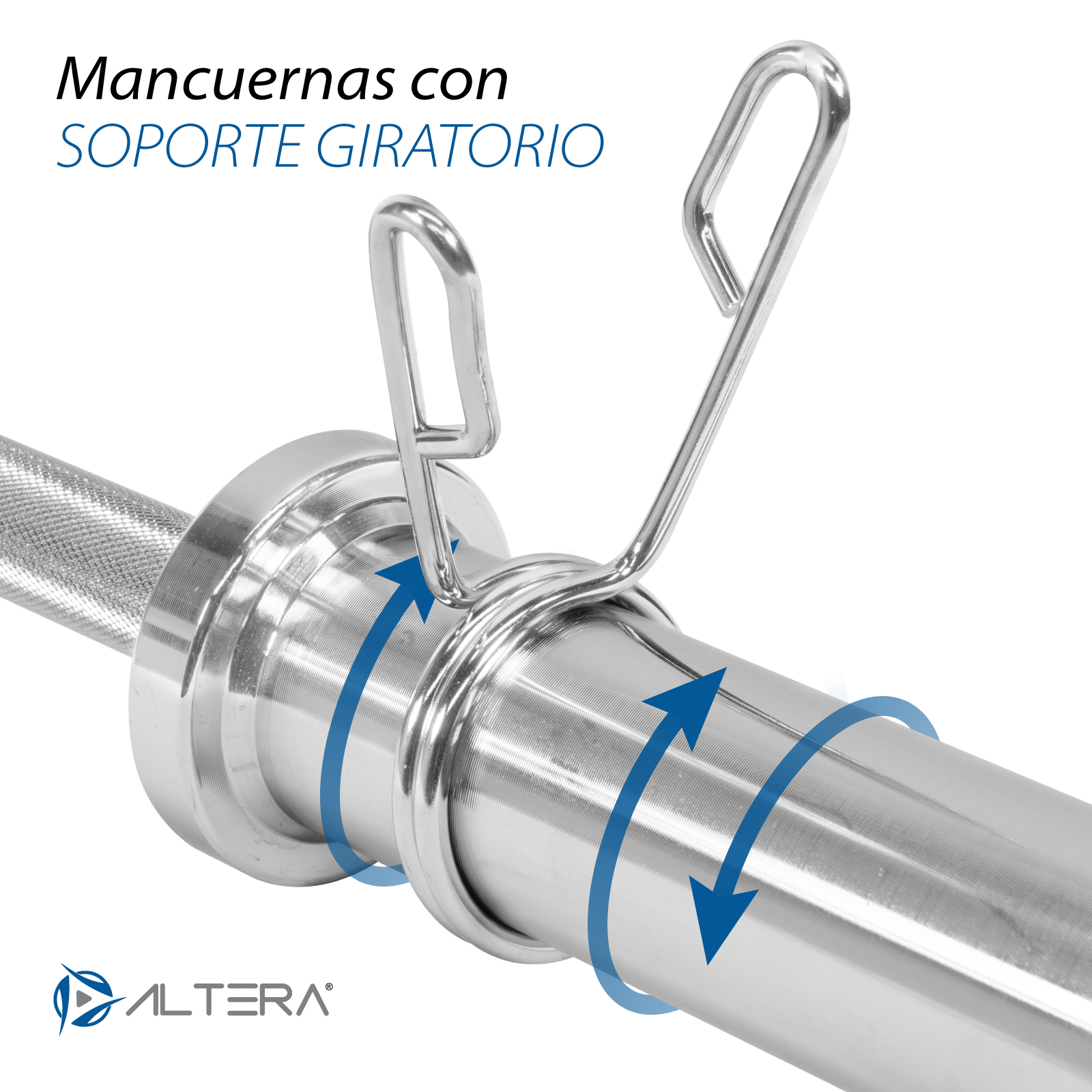 Barras De Mancuernas Olímpica Altera Para Pesa De 2 Pulgadas 