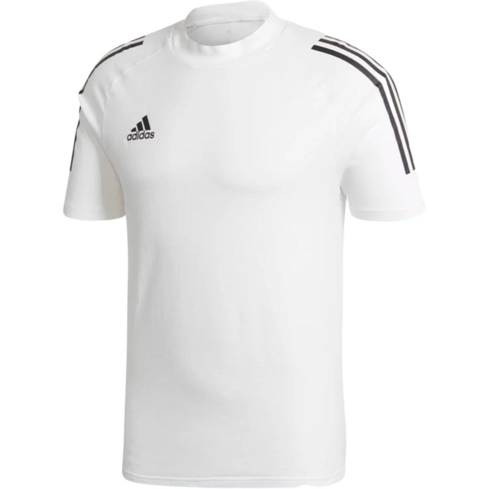 Playera shops adidas blanca hombre