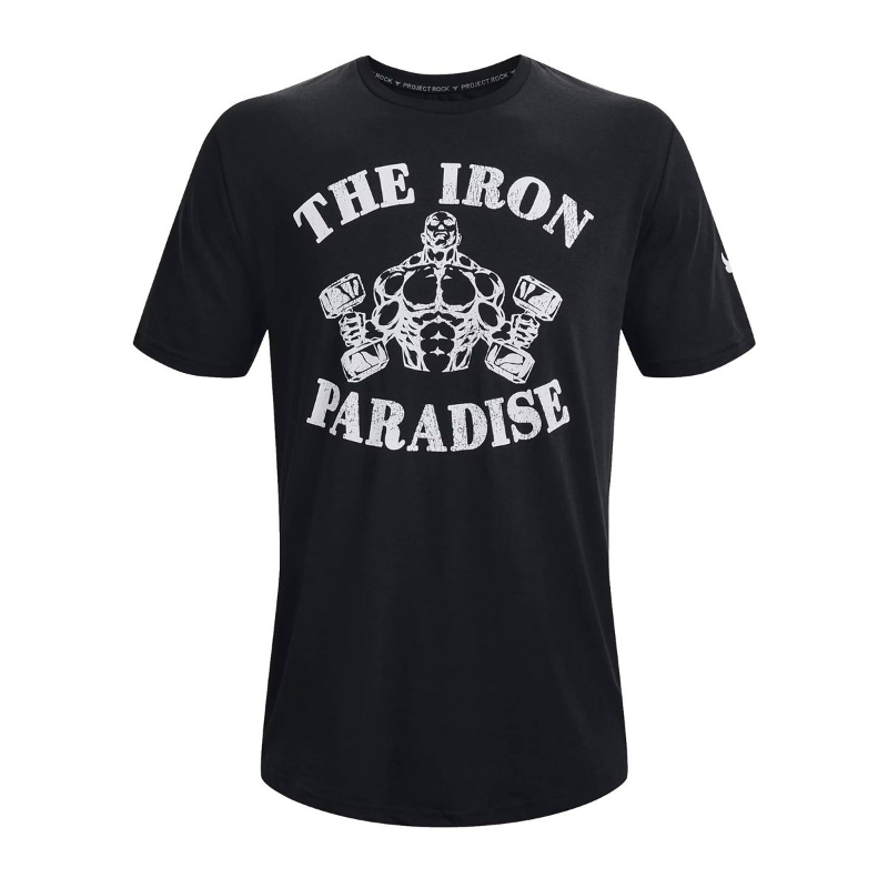 Playera Under Armour Project Rock The Iron Paradise 1373748-001 Entrenamiento