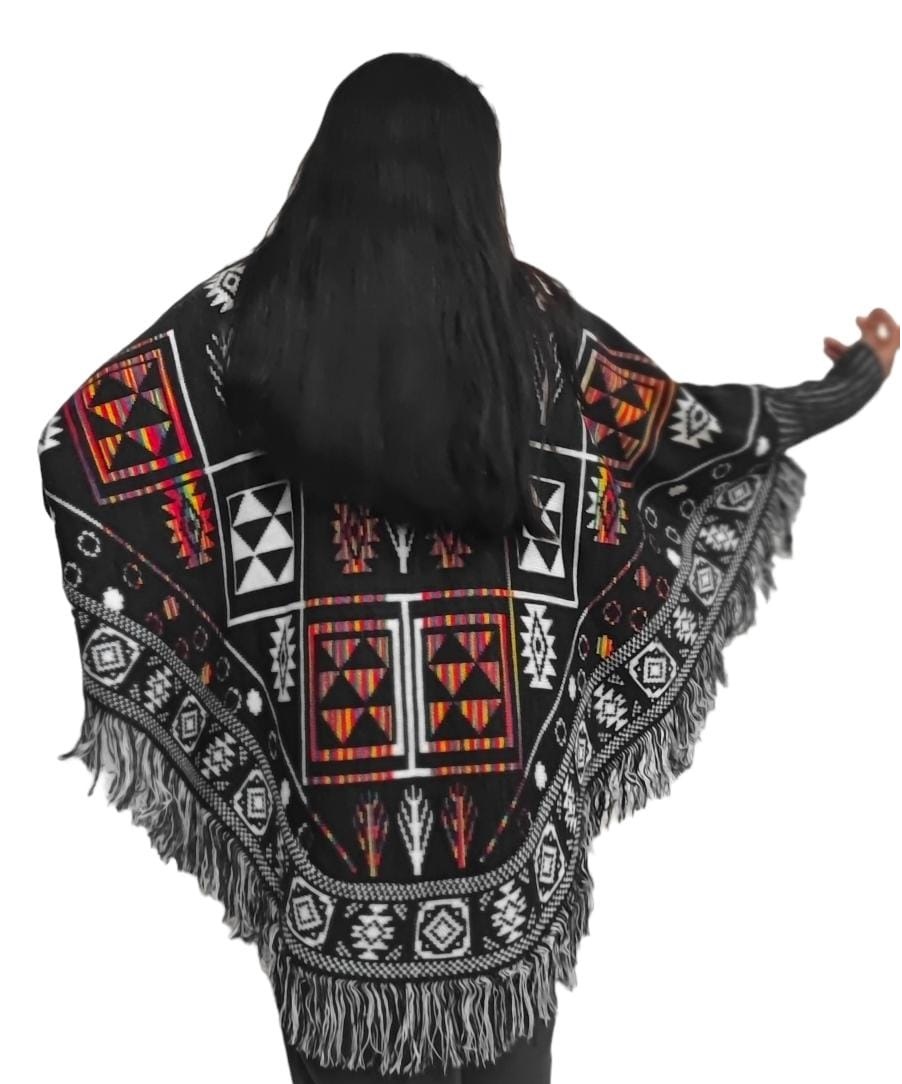 PONCHO, GABÁN O CAPA UNITALLA UNISEX DISEÑO ÉTNICO