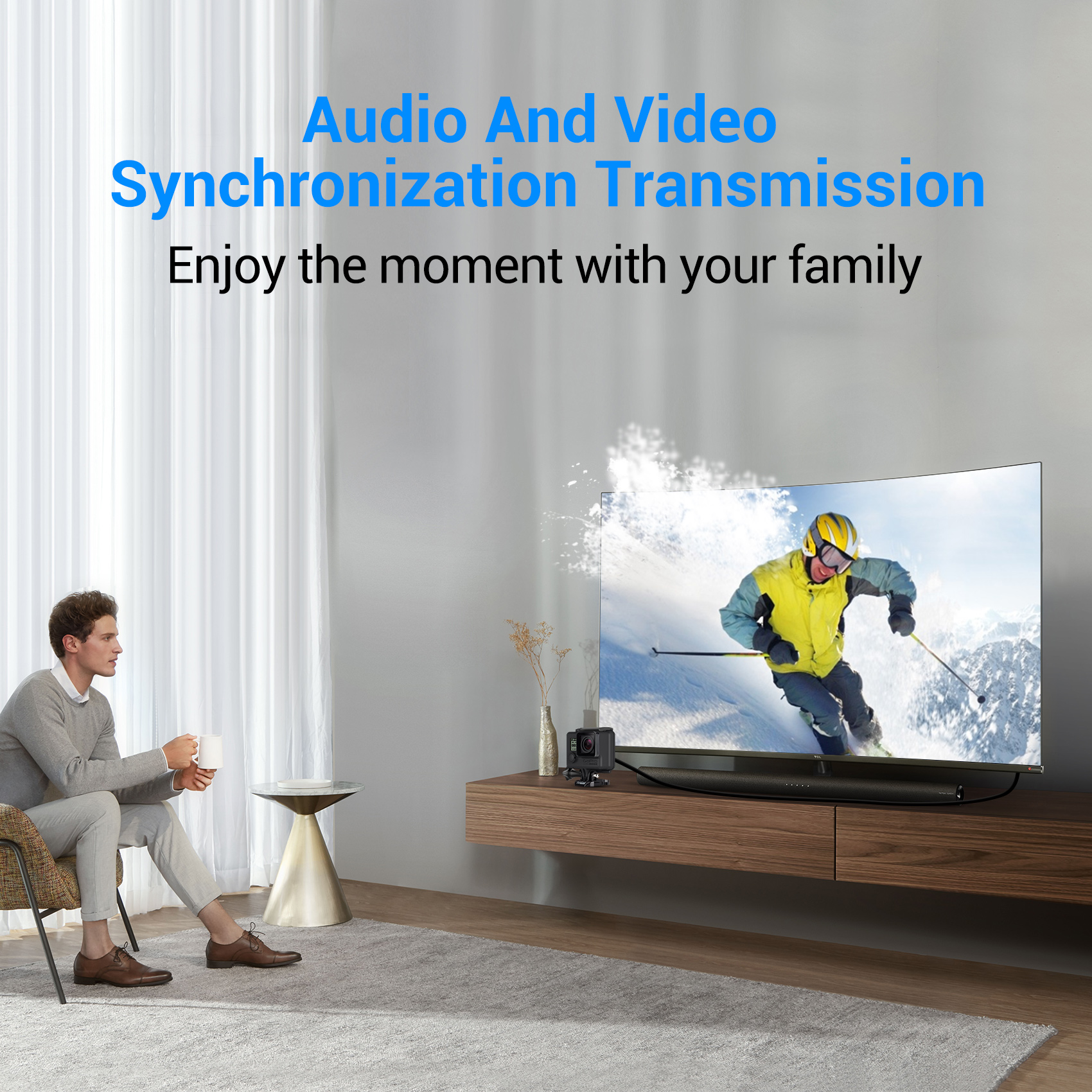 Cable de Video Micro Hdmi A Hdmi Vention 4k a 60hz 2m