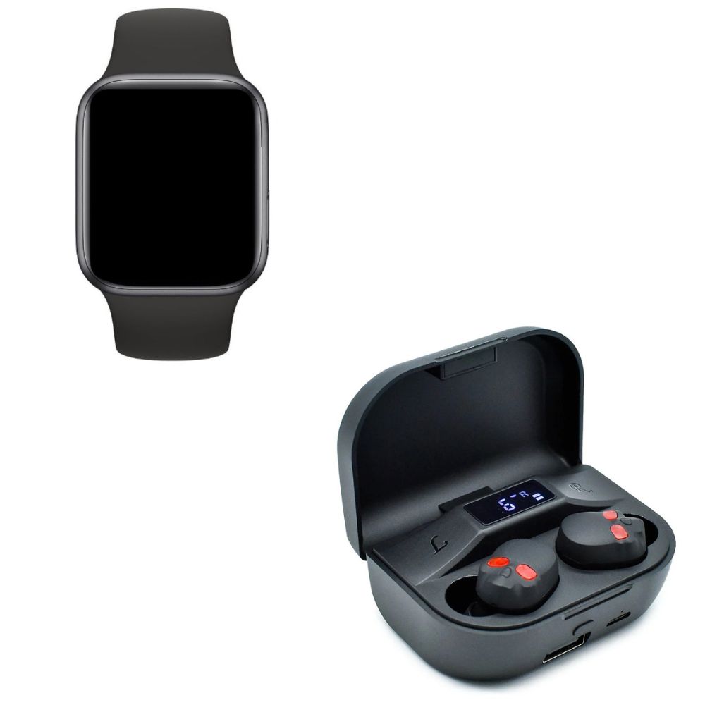 Reloj inteligente y Audifonos bluetooth Kit Audifonos craneo + Smartwatch