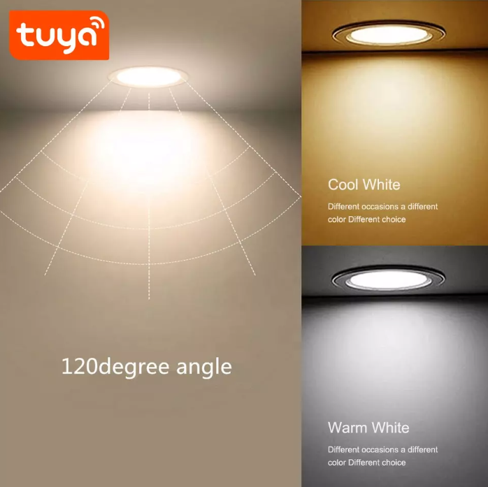 Luz inteligente empotrable Led RGB con Alexa y Google Home
