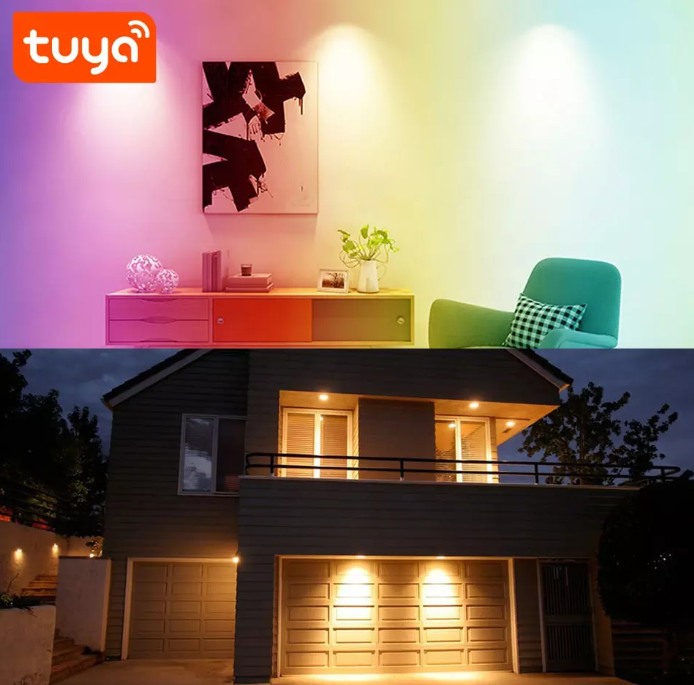 Luz inteligente empotrable Led RGB con Alexa y Google Home