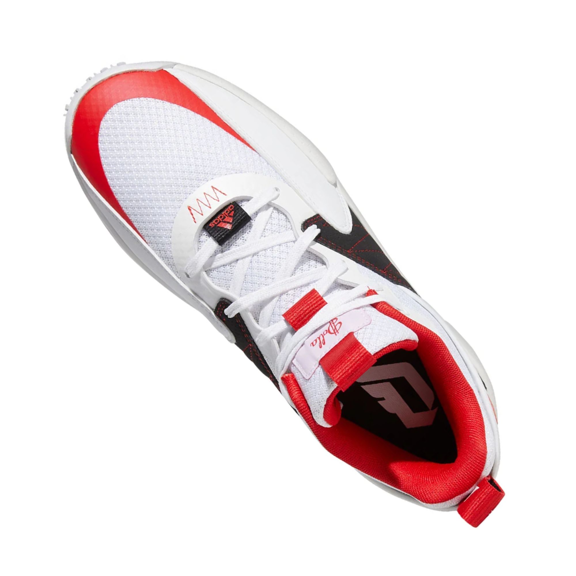 Tenis Adidas Dame Certified Basketball Blanco con Rojo Hombre Originales GY8965