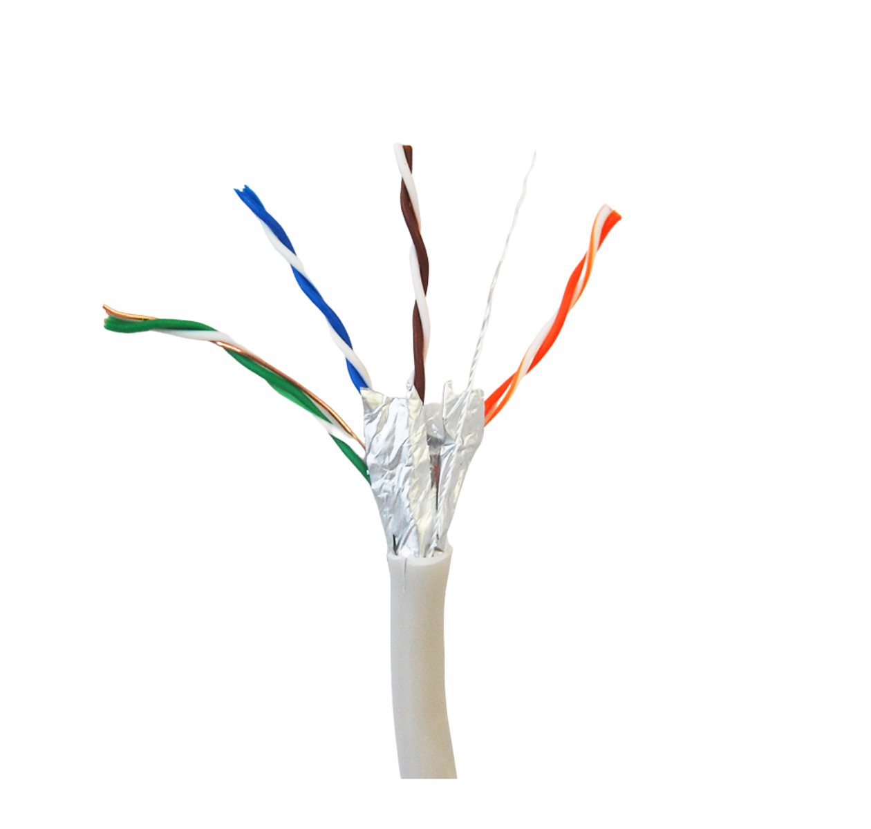 Cable FTP Cat5E Serie Eco Calibe 24 AWG CCA para Transmisión de Datos Base 10100 FTP 22251G305