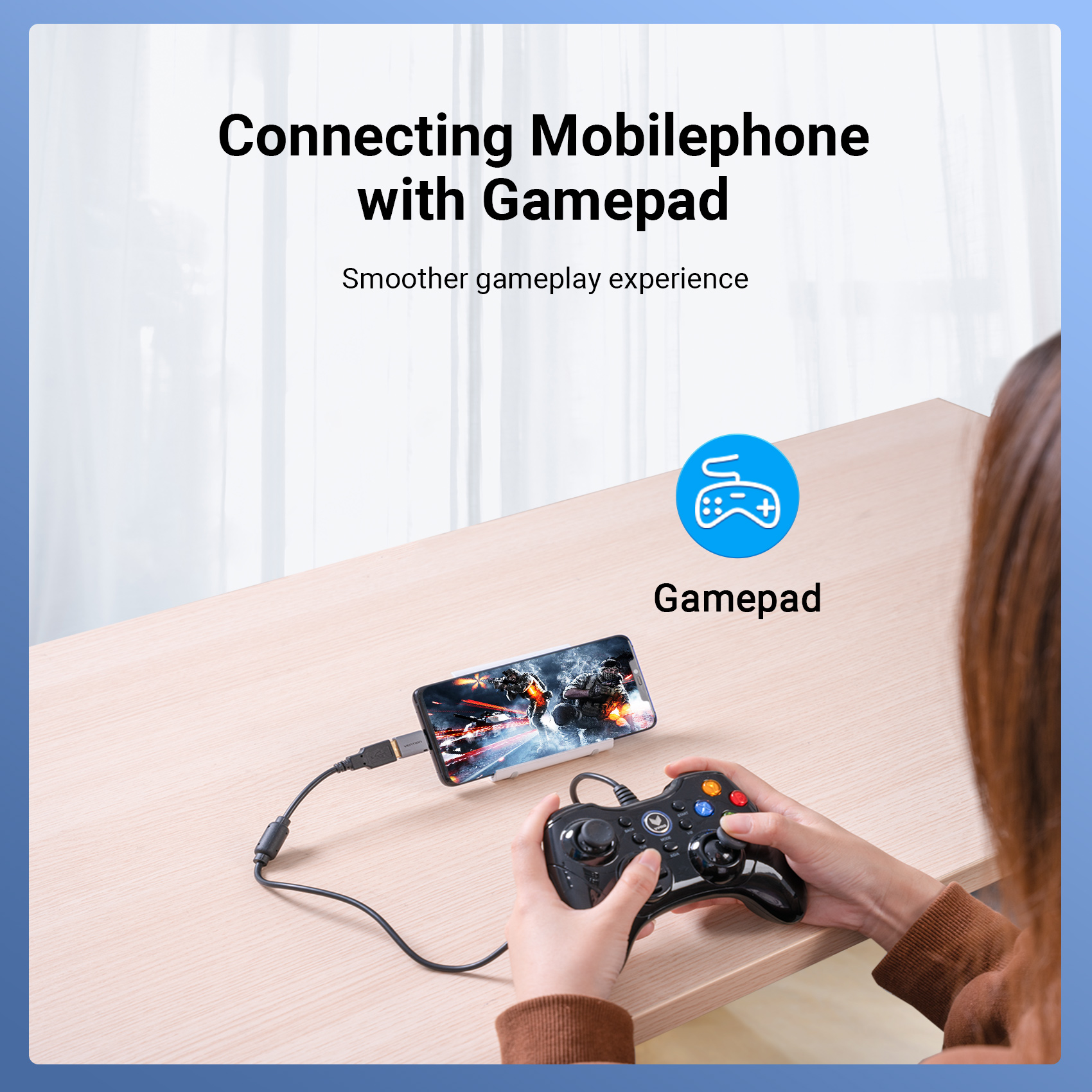 Adaptador Tipo C A Usb 3.0 Vention Convertidor Macho a Hembra OTG