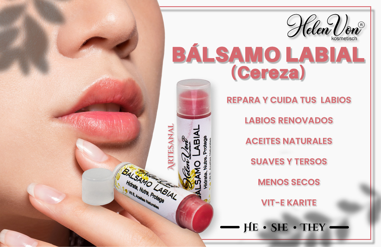 Balsamo Labial humectante e Hidratante Natural