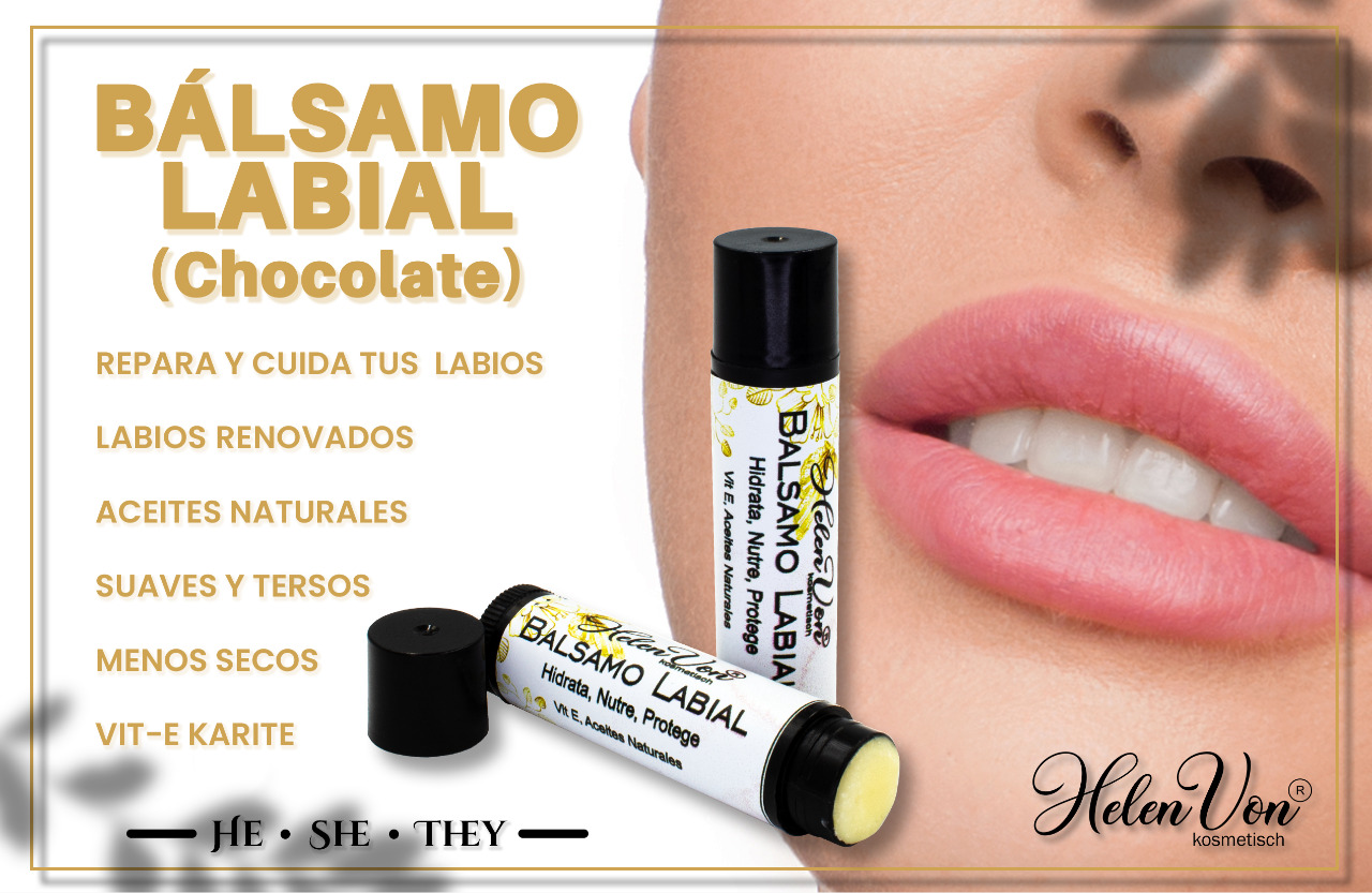 Balsamo Labial humectante e Hidratante Natural