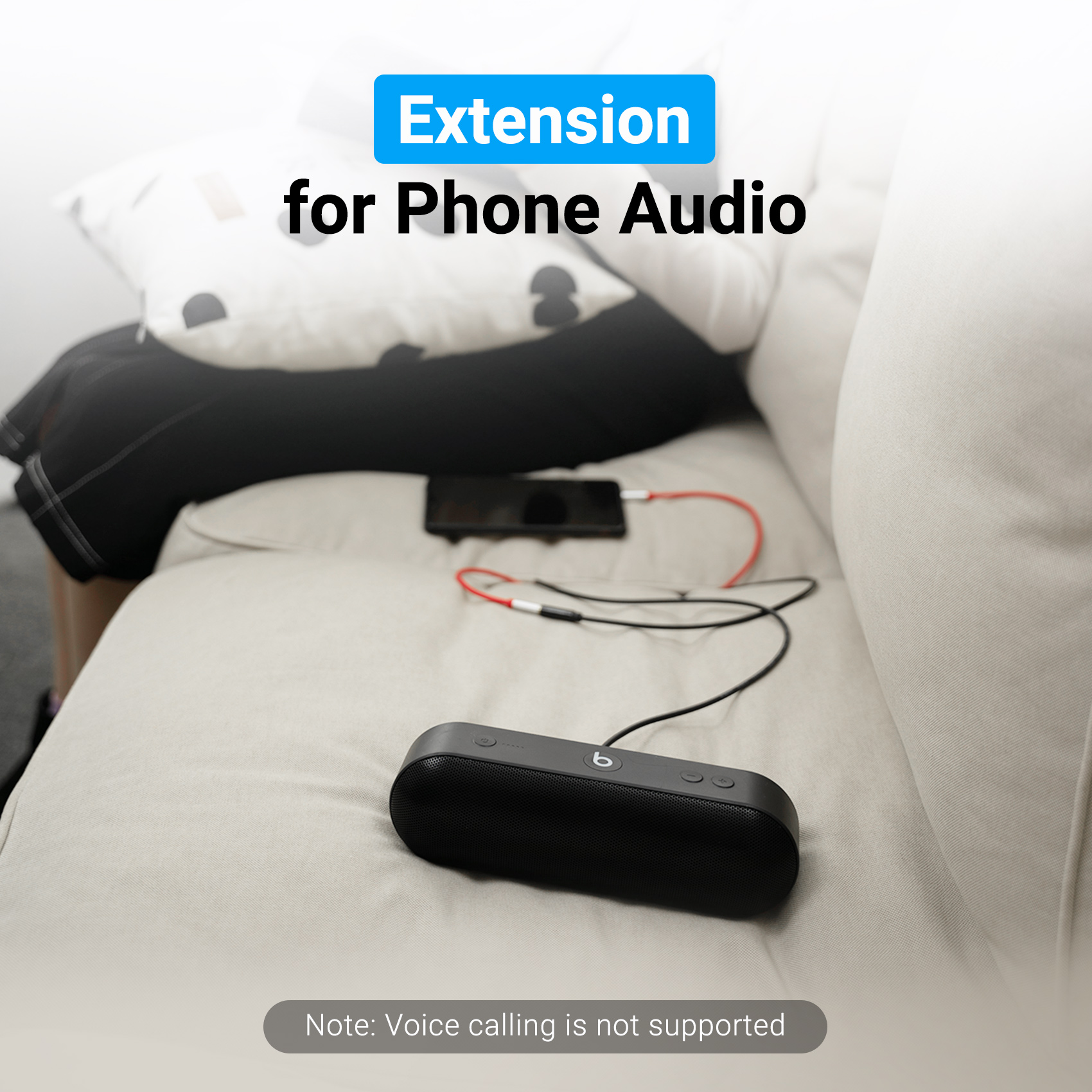 Cable de Audio Extension Vention Auxiliar 3.5mm Macho a Hembra PVC 1m