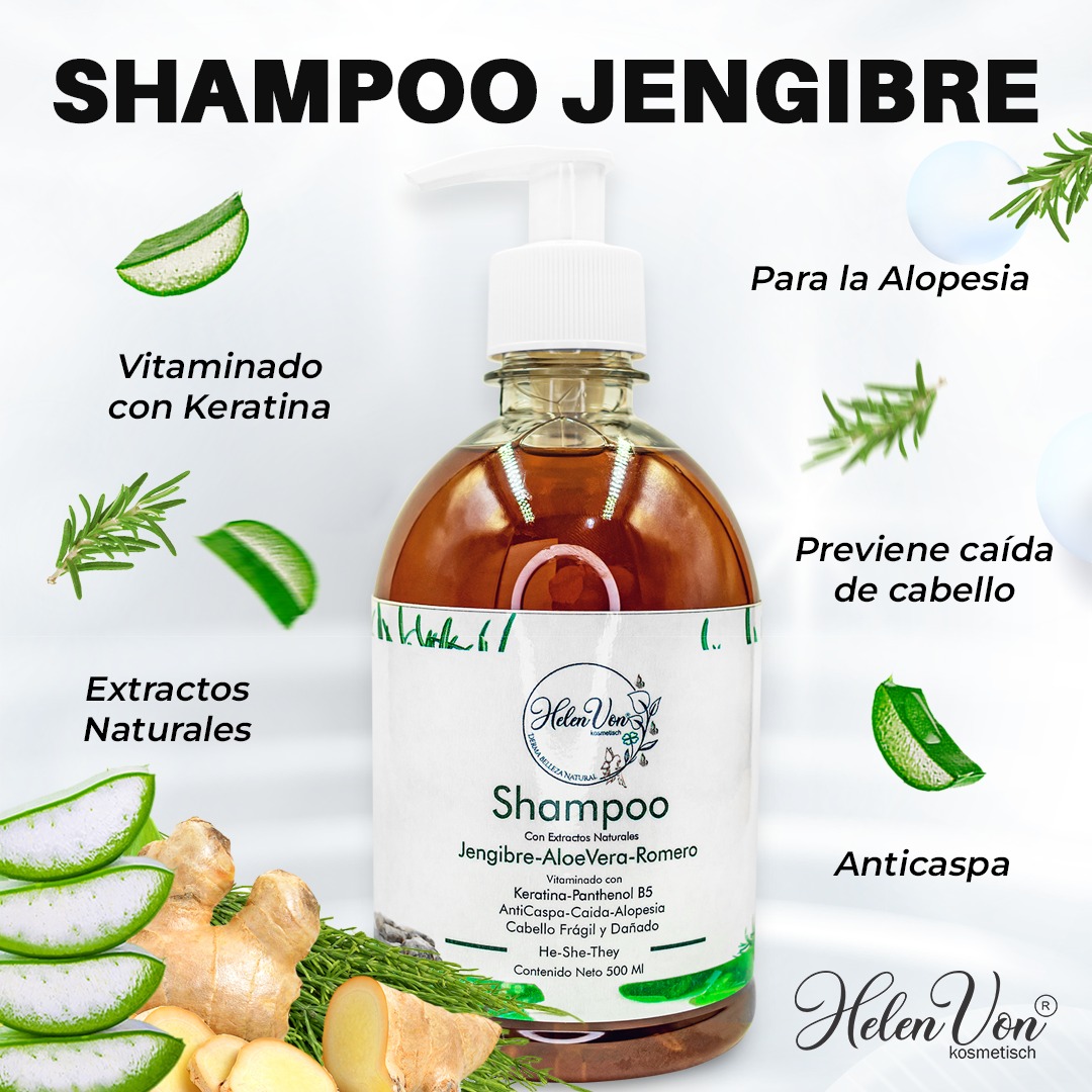 Shampo de Jengibre Romero AloeVera