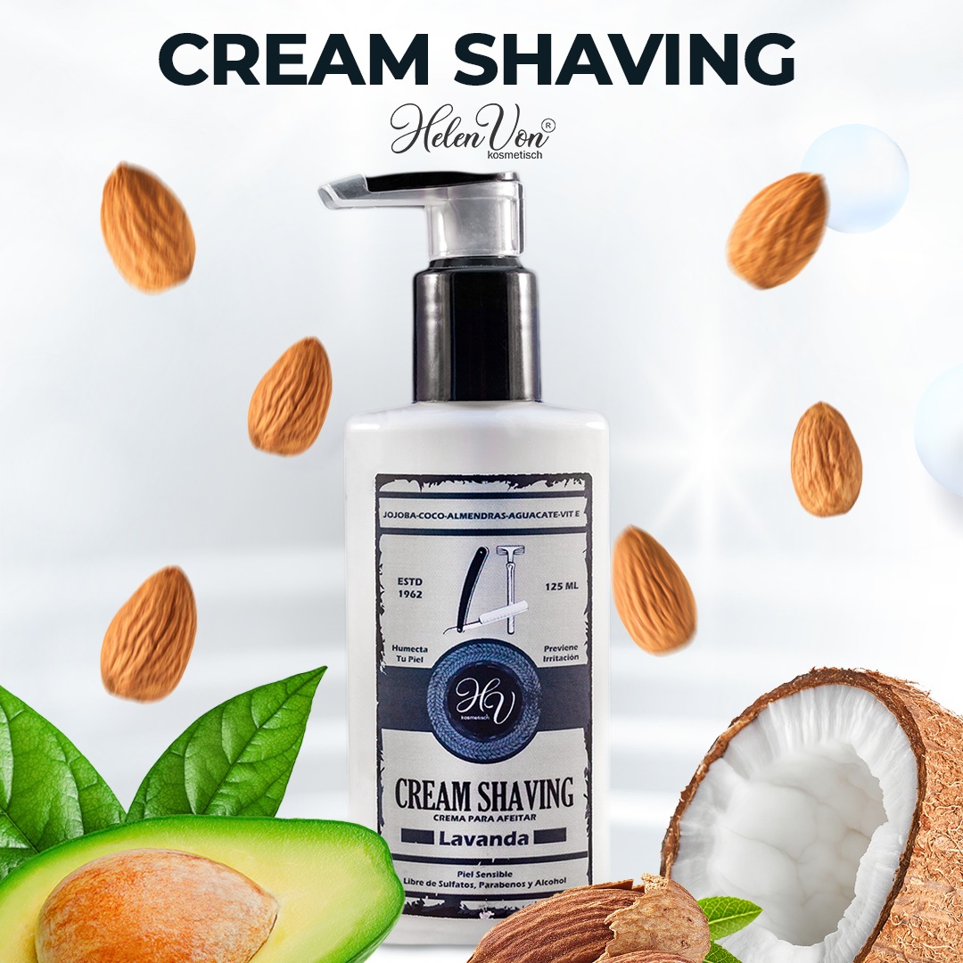Crema para Afeitar Para Hombre Humectante Natural