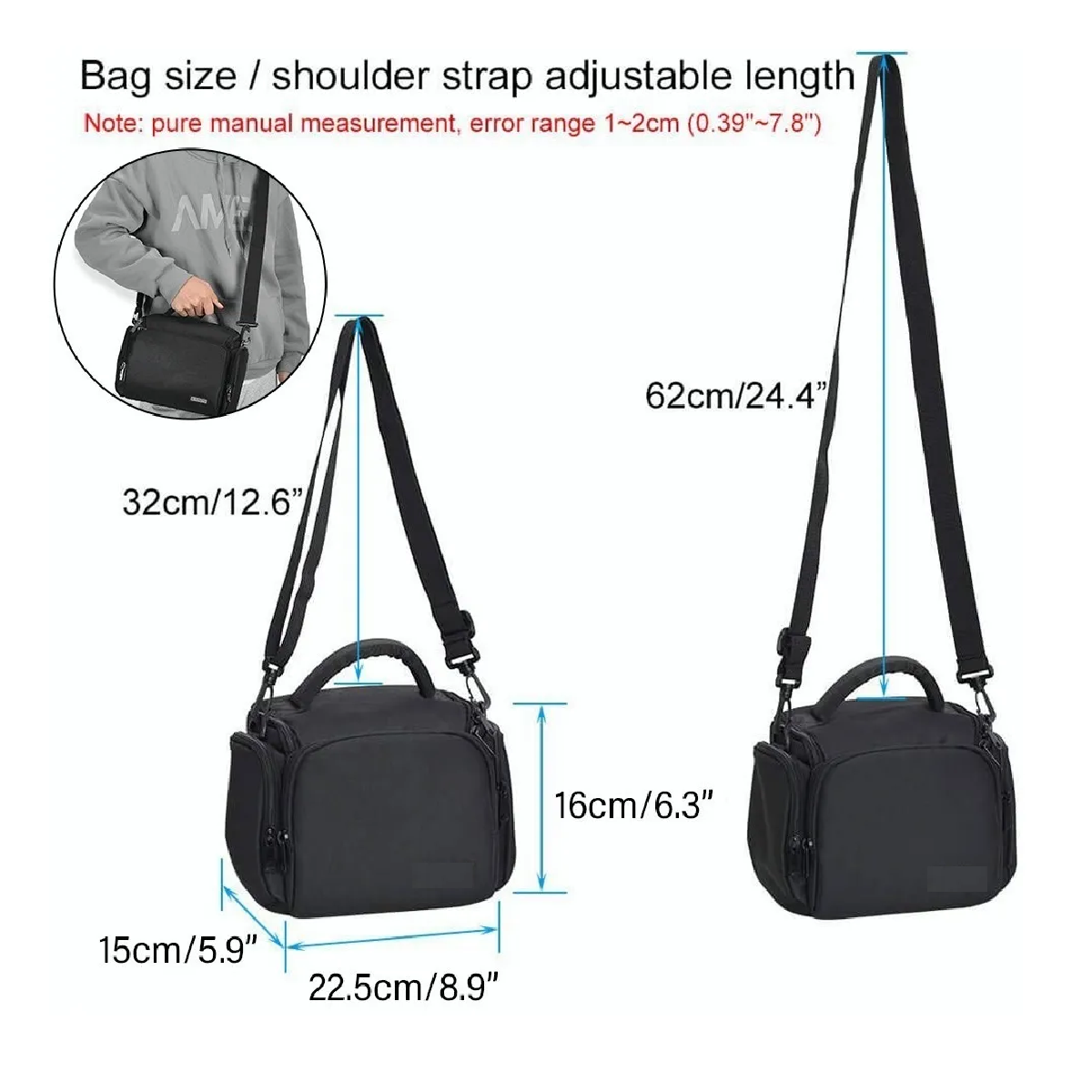 Mochila Para Camara Reflex Compacta Nikon Canon Sony Dslr