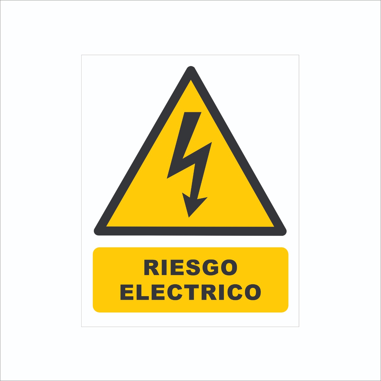 Señalamiento De Riesgo Eléctrico Para Comercio en Serigrafia Marca IMPRIME  Set 10 Pzas  25 X 20cm