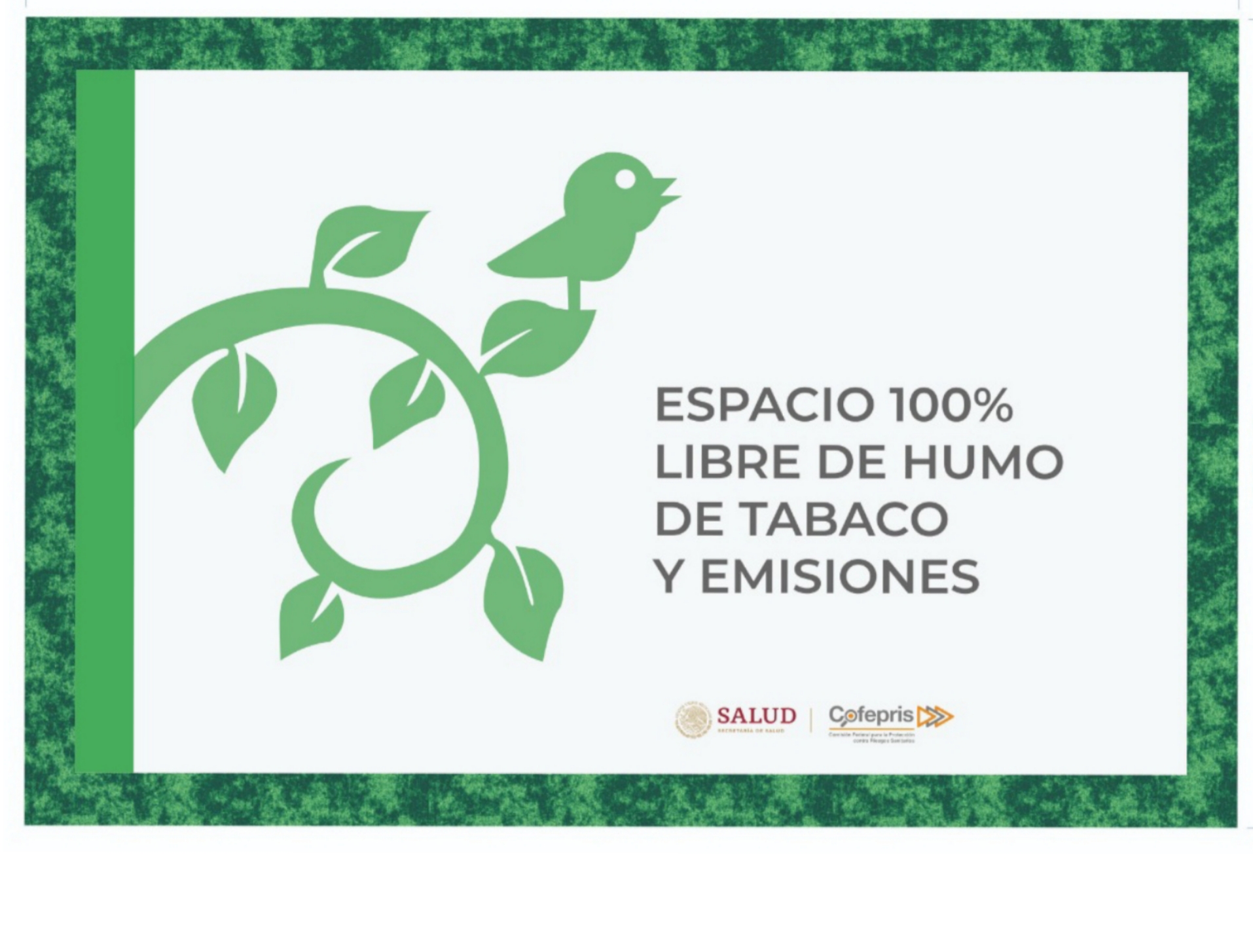 Señalamiento Espacio 100% Libre De Humo De Tabaco Y Emisiones En Trovicel Con Impresion de Alta Resolucion Marca IMPRIME 20x30cm