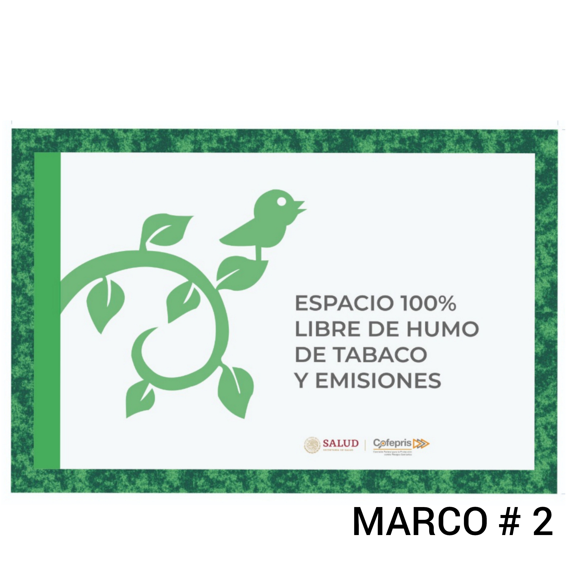 Señalamiento Espacio 100% Libre De Humo De Tabaco Y Emisiones En Trovicel Con Impresion de Alta Resolucion Marca IMPRIME 20x30cm