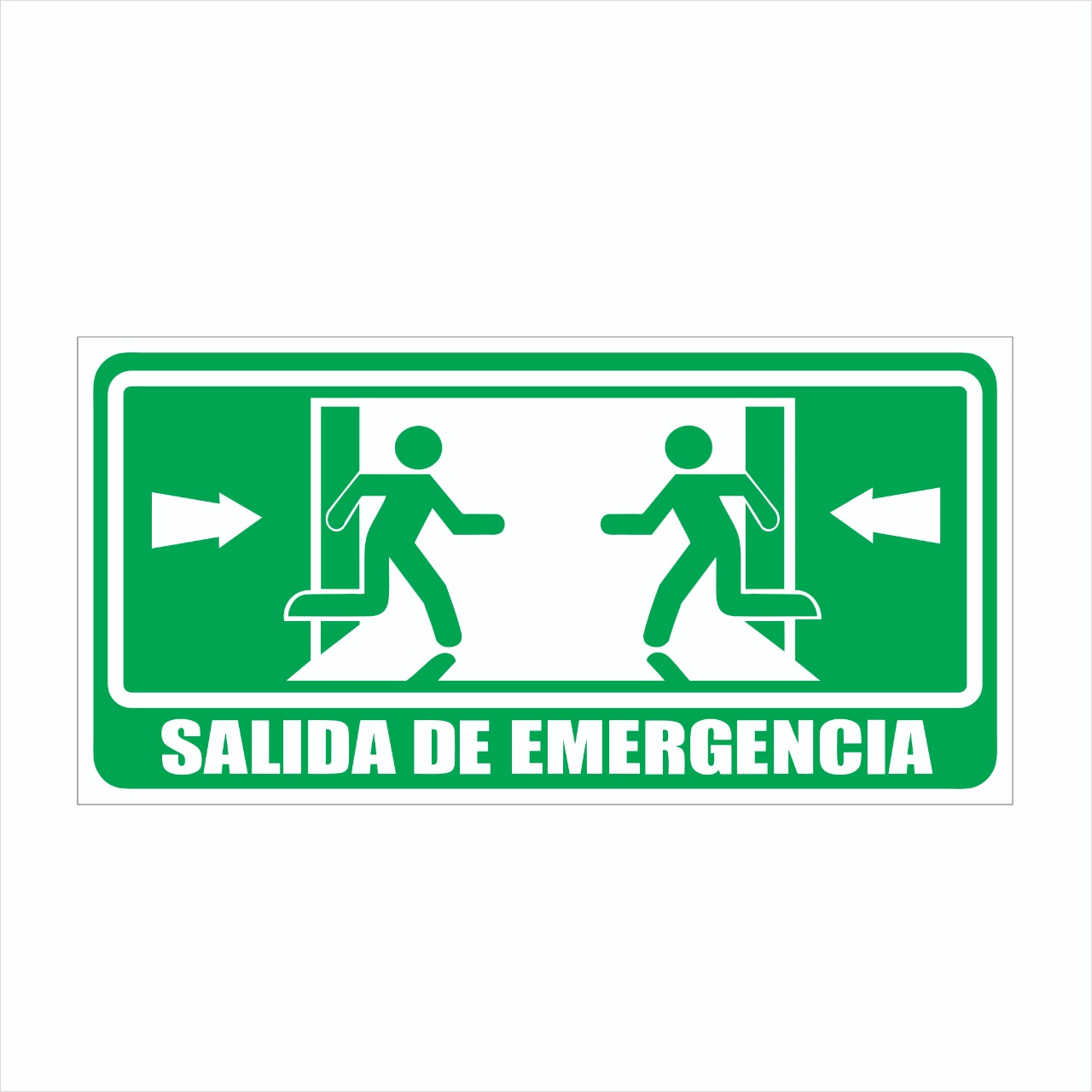 Señalamiento Salida De Emergencia Para Comercio En Serigrafia Marca ...