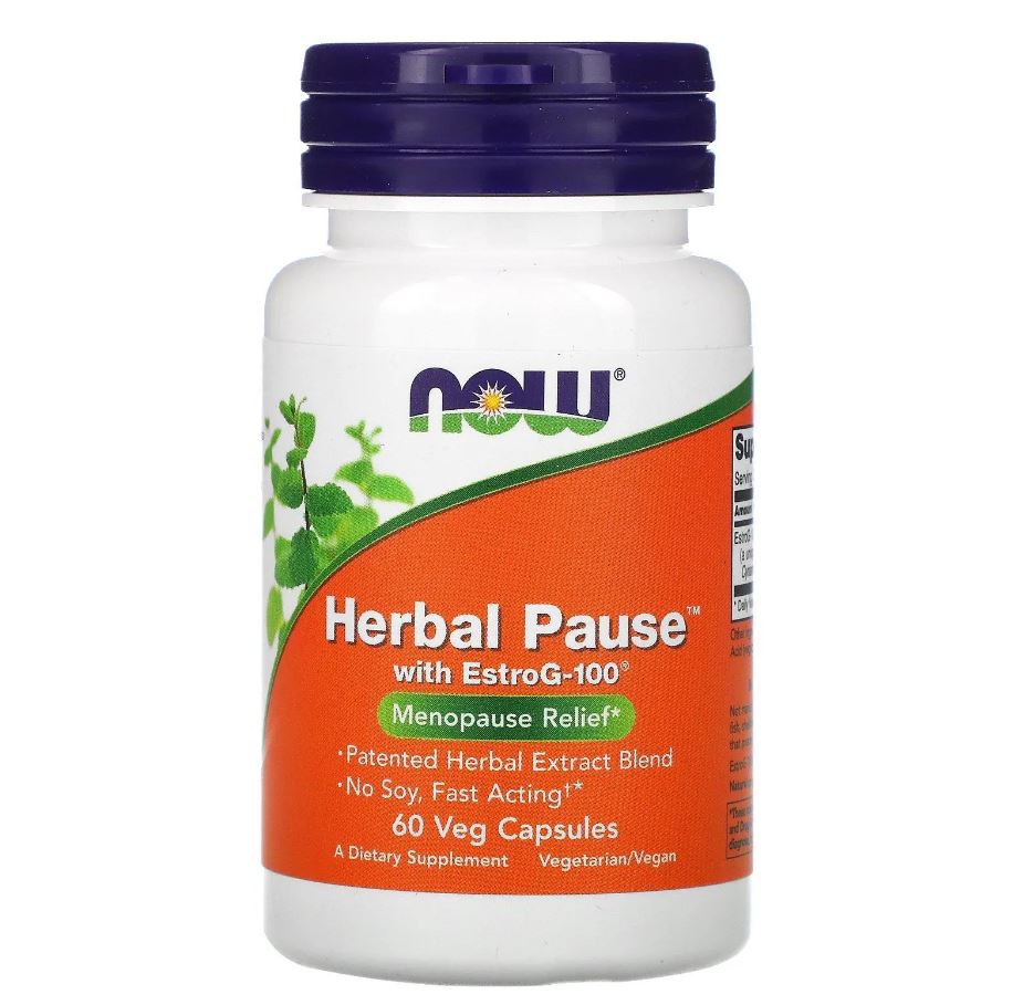 Now Foods, Herbal Pause con EstroG-100, 60 cápsulas 