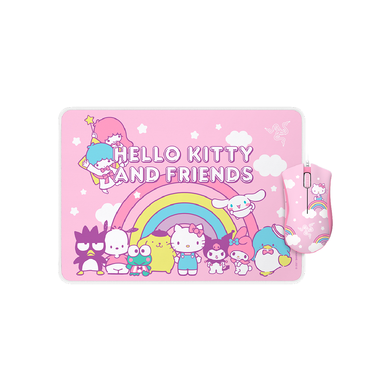 Kit Gamer Razer Mouse y Mouse Pad DeathAdder Essential Alámbrico