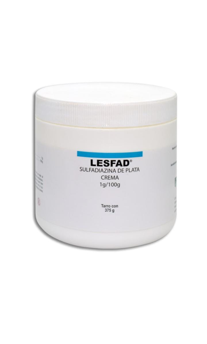 Lesfad, sulfadiazina de plata, crema 375g