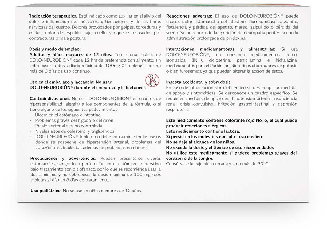 Dolo-Neurobión Analgésico Dolor e Inflamación Pack 40 Tabs