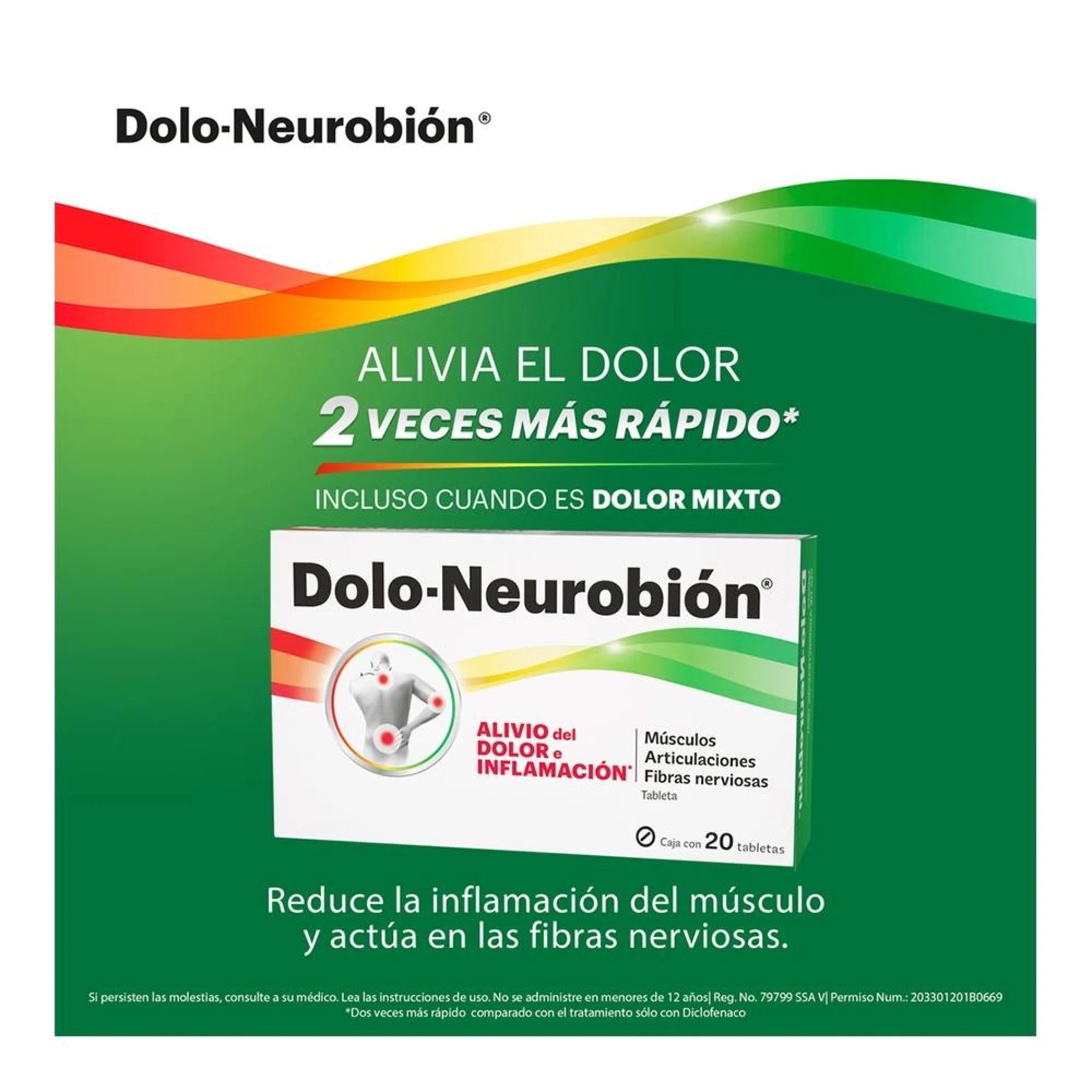Dolo-Neurobión Analgésico Dolor e Inflamación Pack 40 Tabs